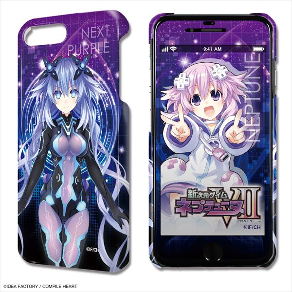 『新次元ゲイム ネプテューヌVII』デザジャケット iPhone 8 Plus/7 Plus/6 Plus/6s Plusケース&保護シート デザイン01(ネプテューヌ)